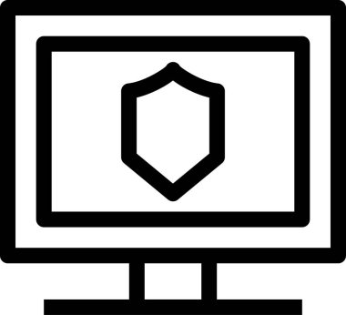 Düz ekran vektör resimlemesini izle