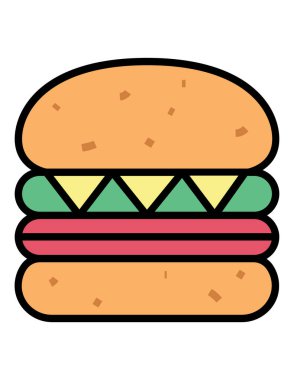 yemek yemek vektör illüstrasyonu 