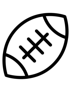 futbol ve futbol topu çizgisi vektör simgesi.