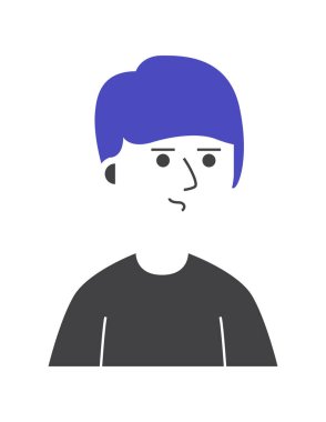 Man avatar simgesi vektör illüstrasyonu