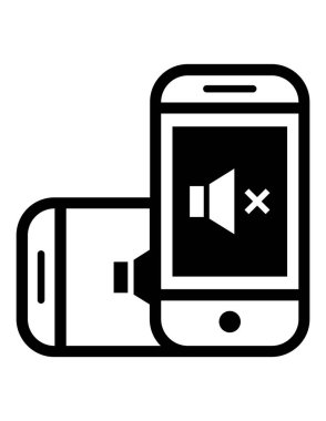 iki akıllı telefon simgesi vektör illüstrasyonu