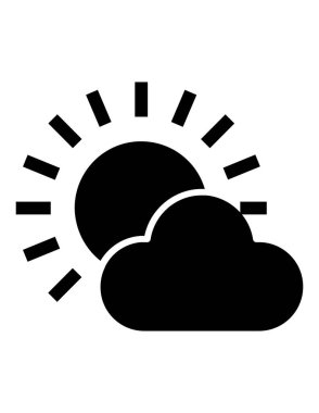 hava durumu web simgesi vektör illüstrasyonu