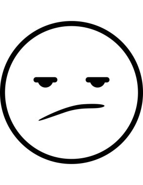 emoji düz ikon vektör çizimi