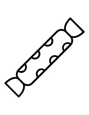 Şekerleme düz ikon vektör illüstrasyonu