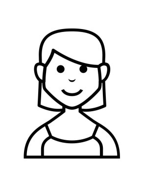 kişi düz ikon vektör illüstrasyonu