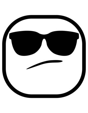 emoji düz ikon vektör çizimi