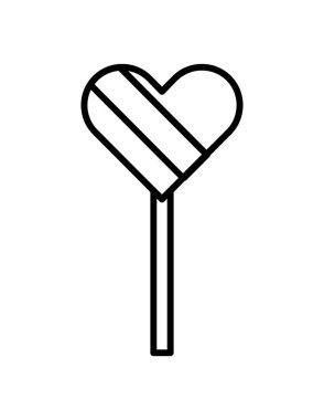 Şekerleme düz ikon vektör illüstrasyonu