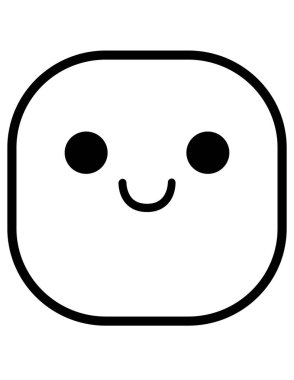 emoji düz ikon vektör çizimi