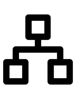 ağ çizgisi vektör simgesi.