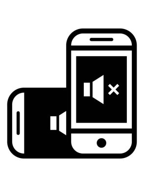 iki akıllı telefon simgesi vektör illüstrasyonu