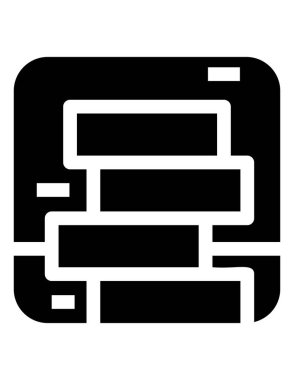 parti düz ikon vektör çizimi