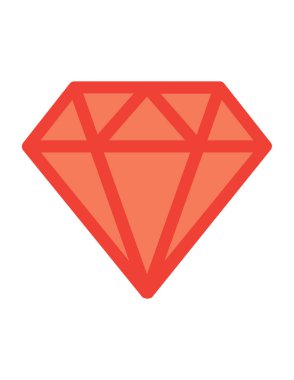 Elmas vekotr illüstrasyon, mücevher kavramı 