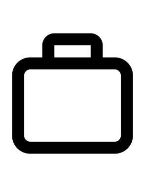 çanta düz ikon vektör illüstrasyonu