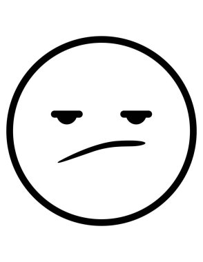 emoji düz ikon vektör çizimi