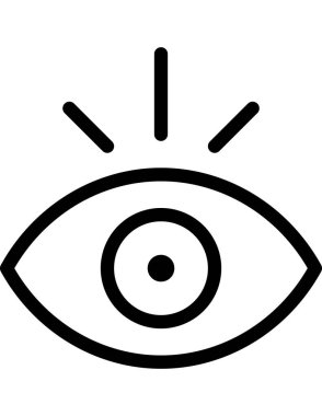 Göz düzlüğü vektör illüstrasyonu