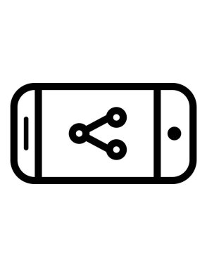 akıllı telefon simgesi vektör illüstrasyonu