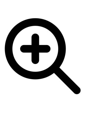  yakınlaştırma simgesi vektör illüstrasyonu