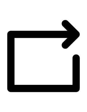 ok düz ikon vektör illüstrasyonu