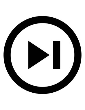 ortam oynatıcı simgesi, vektör illüstrasyonu