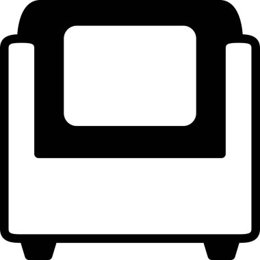 mobilya yassı ikon vektör illüstrasyonu