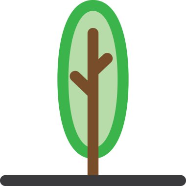 ağaç simgesi vektör illüstrasyonu