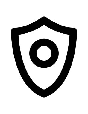 Güvenlik kalkanı vektör simgesi