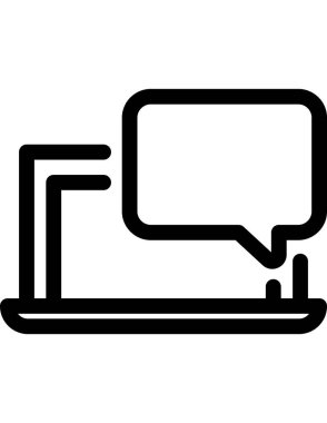 iletişim konsepti düz ikon vektör çizimi