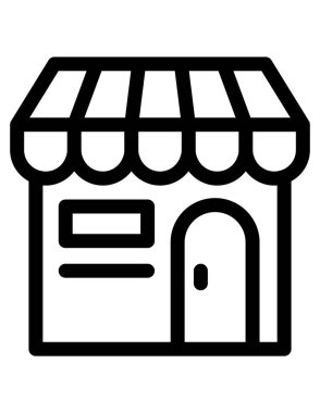 çevrimiçi alışveriş düz simgesi vektör illüstrasyonu