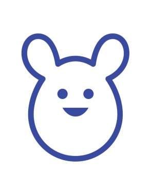 Paskalya yassı ikon vektör çizimi