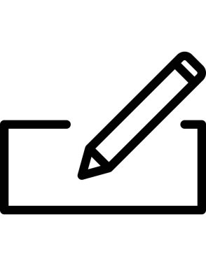 kalem satırı vektör simgesi