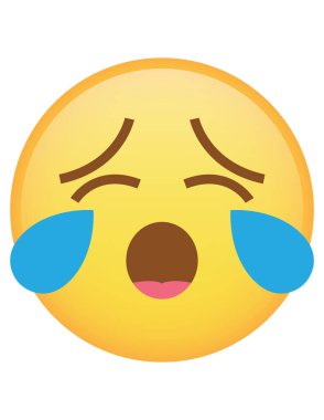 emoji düz ikon vektör çizimi
