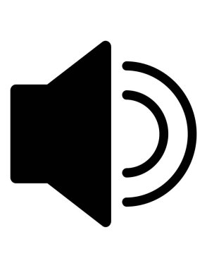 Hoparlör simgesi, vektör illüstrasyonu