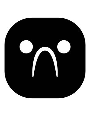 emoji düz ikon vektör çizimi