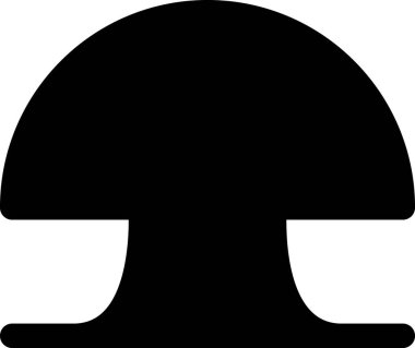 Miğferin siyah beyaz ikonunun vektör çizimi