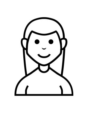 kişi düz ikon vektör illüstrasyonu