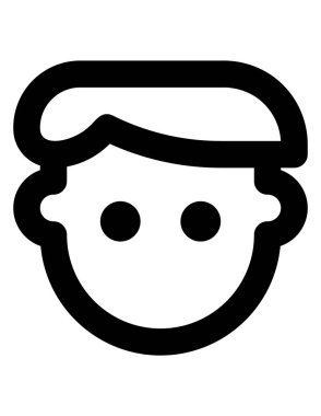 Man avatar simgesi vektör illüstrasyonu