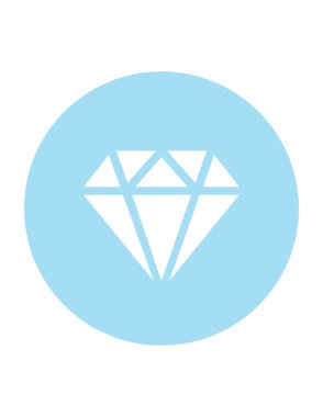 Elmas vekotr illüstrasyon, mücevher kavramı 