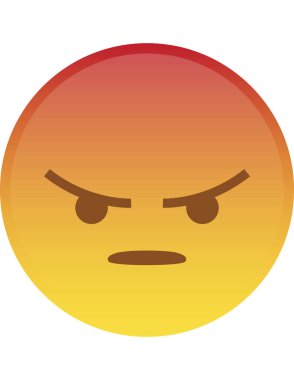 emoji düz ikon vektör çizimi