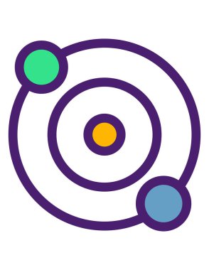 pembe ve mor vektör simgesi