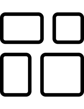 siyah ve beyaz vektör simgesi