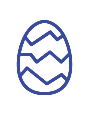 Paskalya yassı ikon vektör çizimi