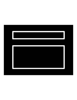 Sunum simgesi vektör illüstrasyonunun şablonu