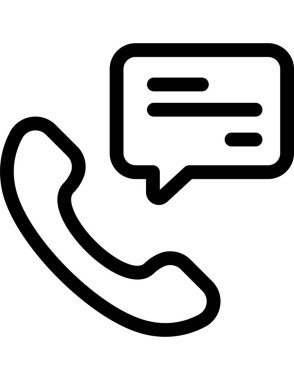 iletişim konsepti düz ikon vektör çizimi