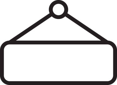 Otel ve inşaat hattı vektör simgesi.