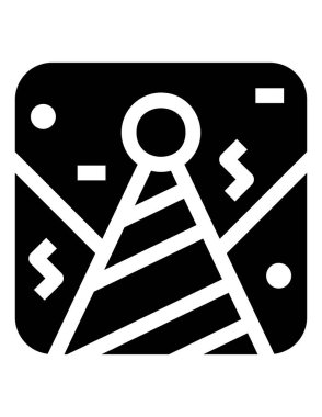 parti düz ikon vektör çizimi