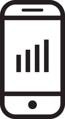 akıllı telefon simgesi vektör illüstrasyonu