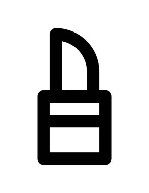 asma kilit ikon vektör çizimi