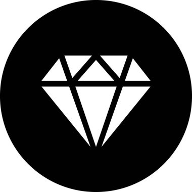 Elmas vekotr illüstrasyon, mücevher kavramı 