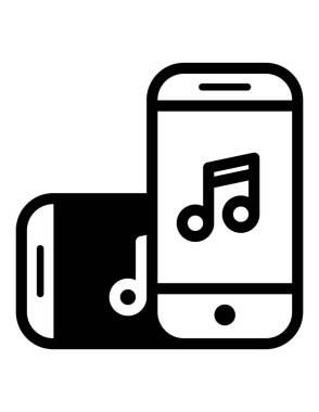 iki akıllı telefon simgesi vektör illüstrasyonu