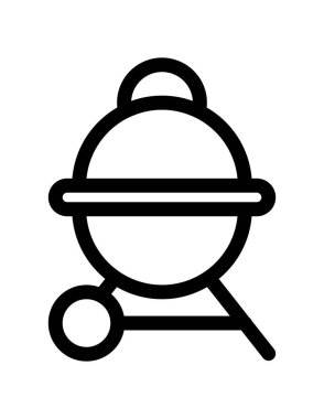 yemek ve mutfak vektör çizgisi simgesi.